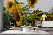 3D Sunflowers Wall Mural Wallpaper SF72- Jess Art Decoration