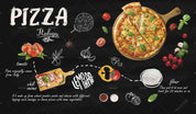 3D Hand Drawn Food Pizza Wall Mural Wallpaper LQH 94- Jess Art Decoration