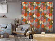 3D Color Leaves Curtains and Drapes 99- Jess Art Decoration