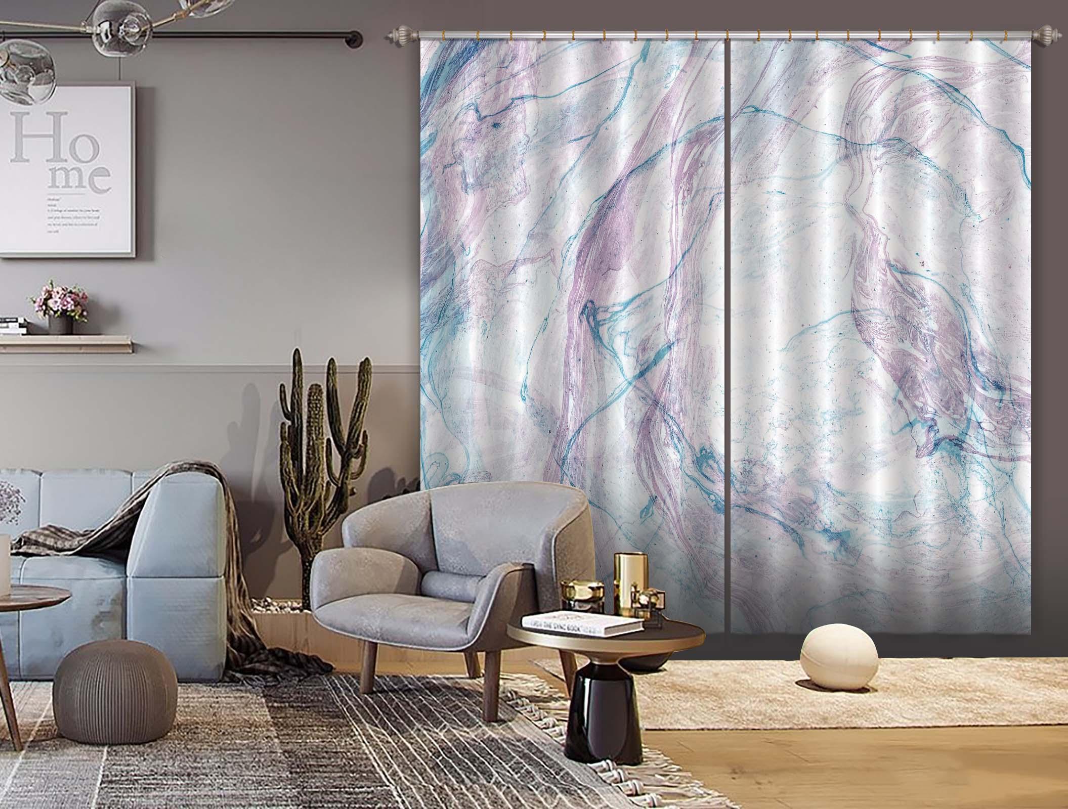 3D Abstract Color Art Curtains and Drapes  34- Jess Art Decoration