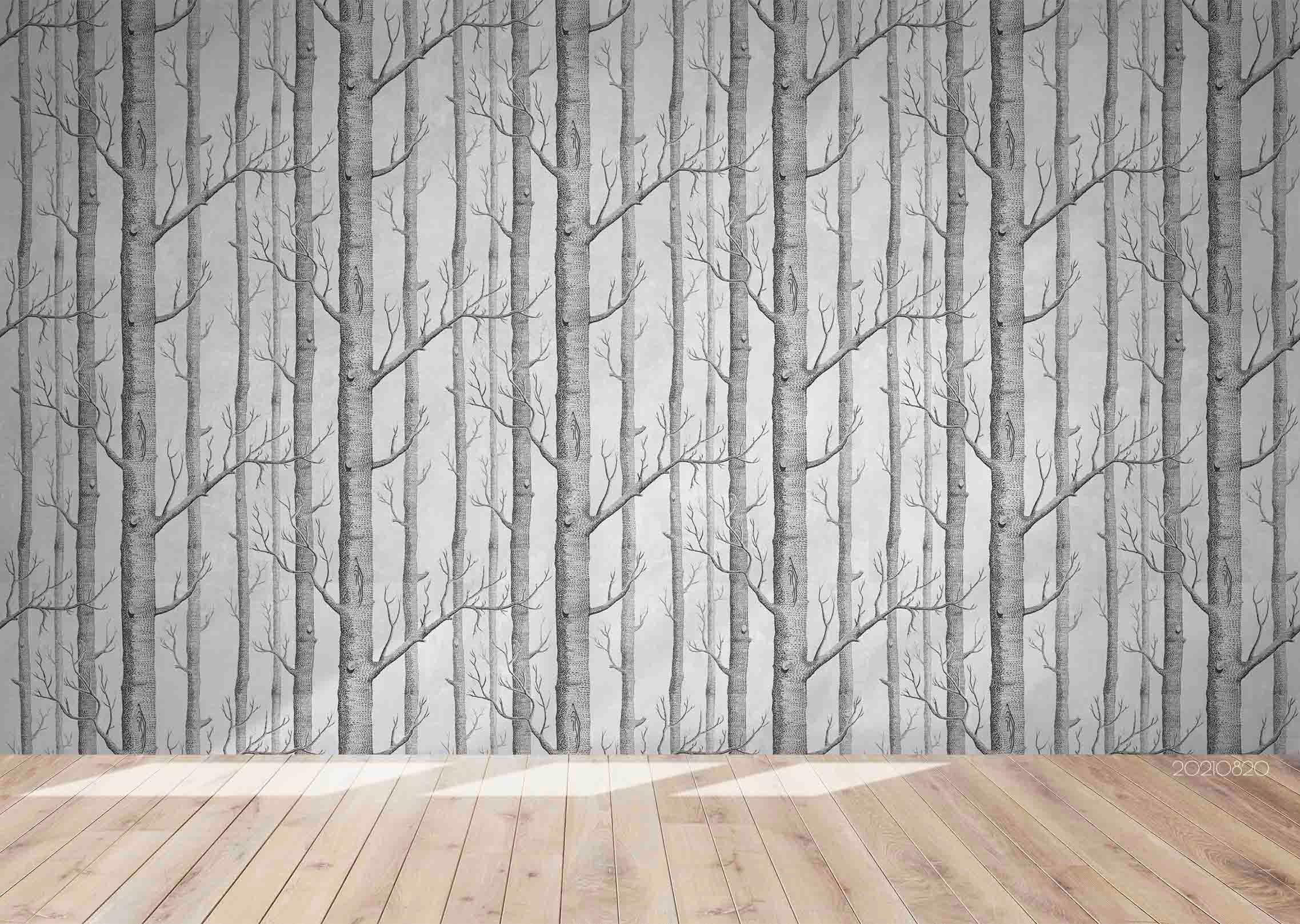 3D Hand Drawn Forest Landscape Wall Mural Wallpaper LQH 369- Jess Art Decoration