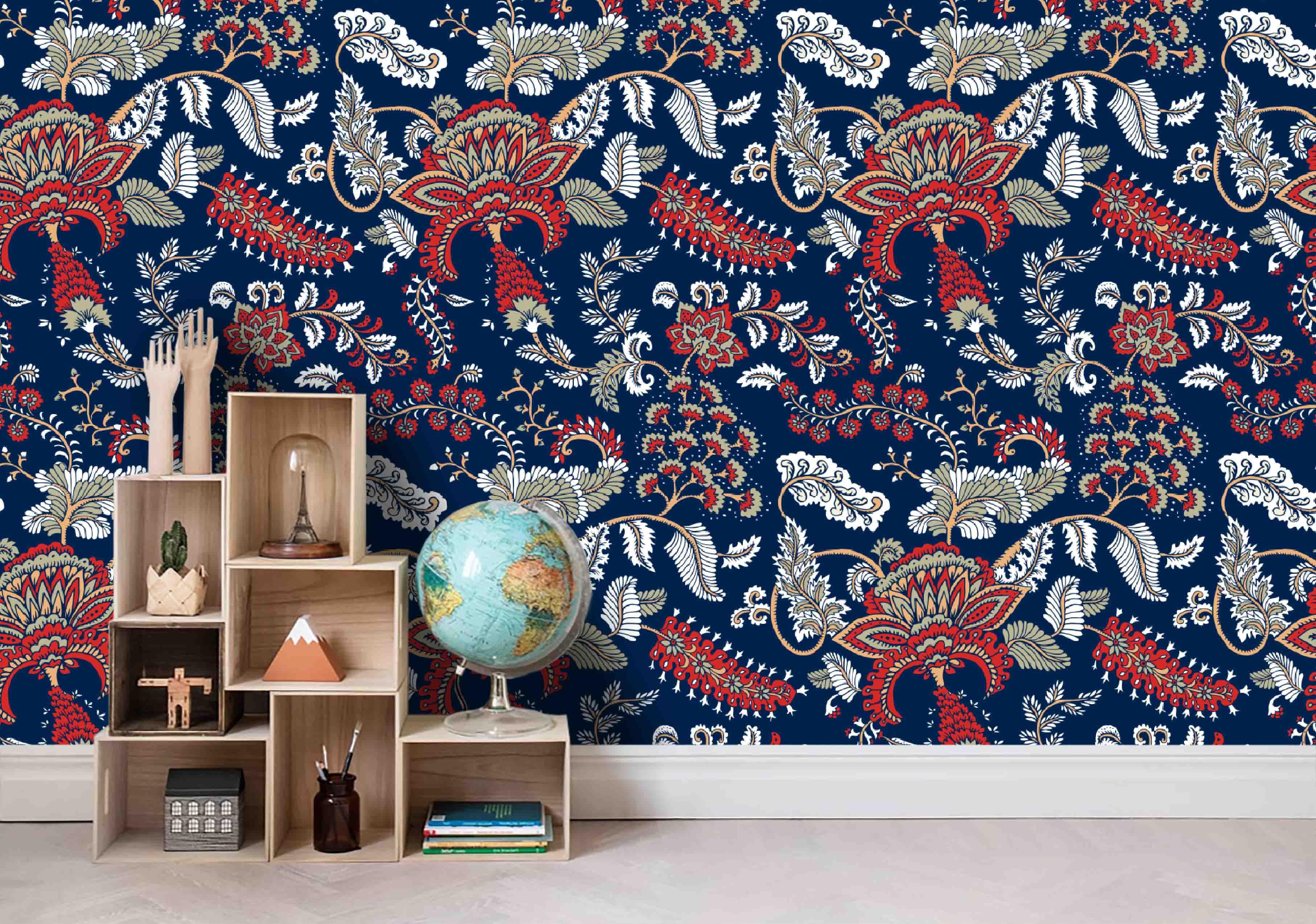 3D Blue Background Color Pattern  Wall Mural Wallpaper 28- Jess Art Decoration