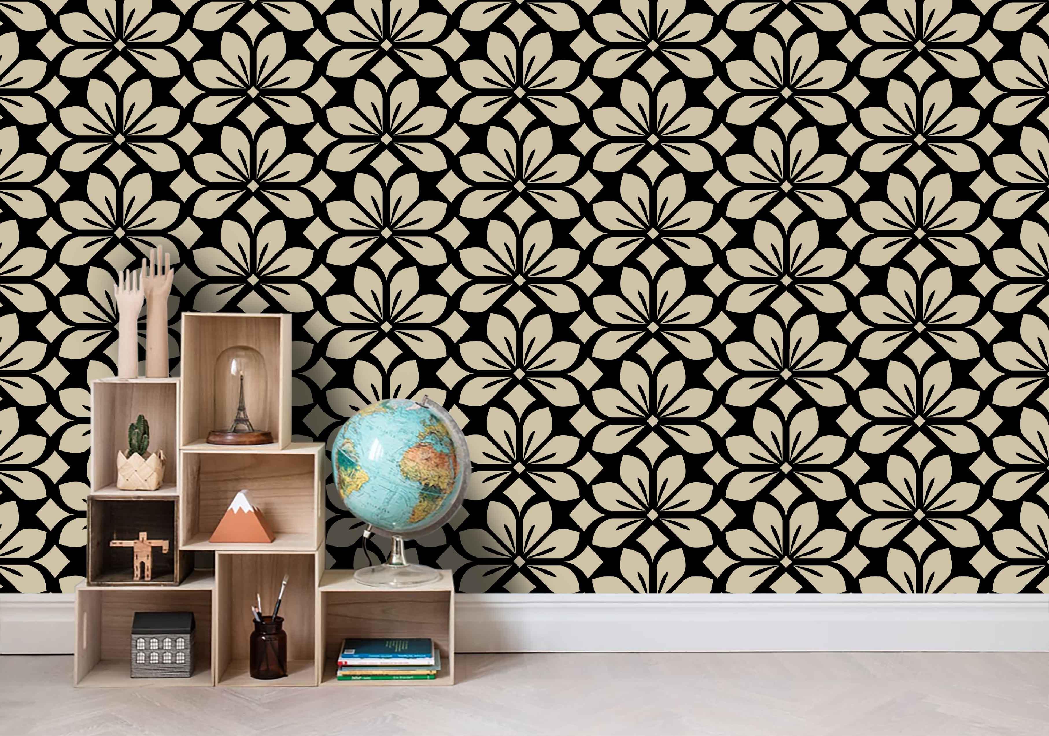 3D Black White Geometric Pattern  Wall Mural Wallpaper 21- Jess Art Decoration