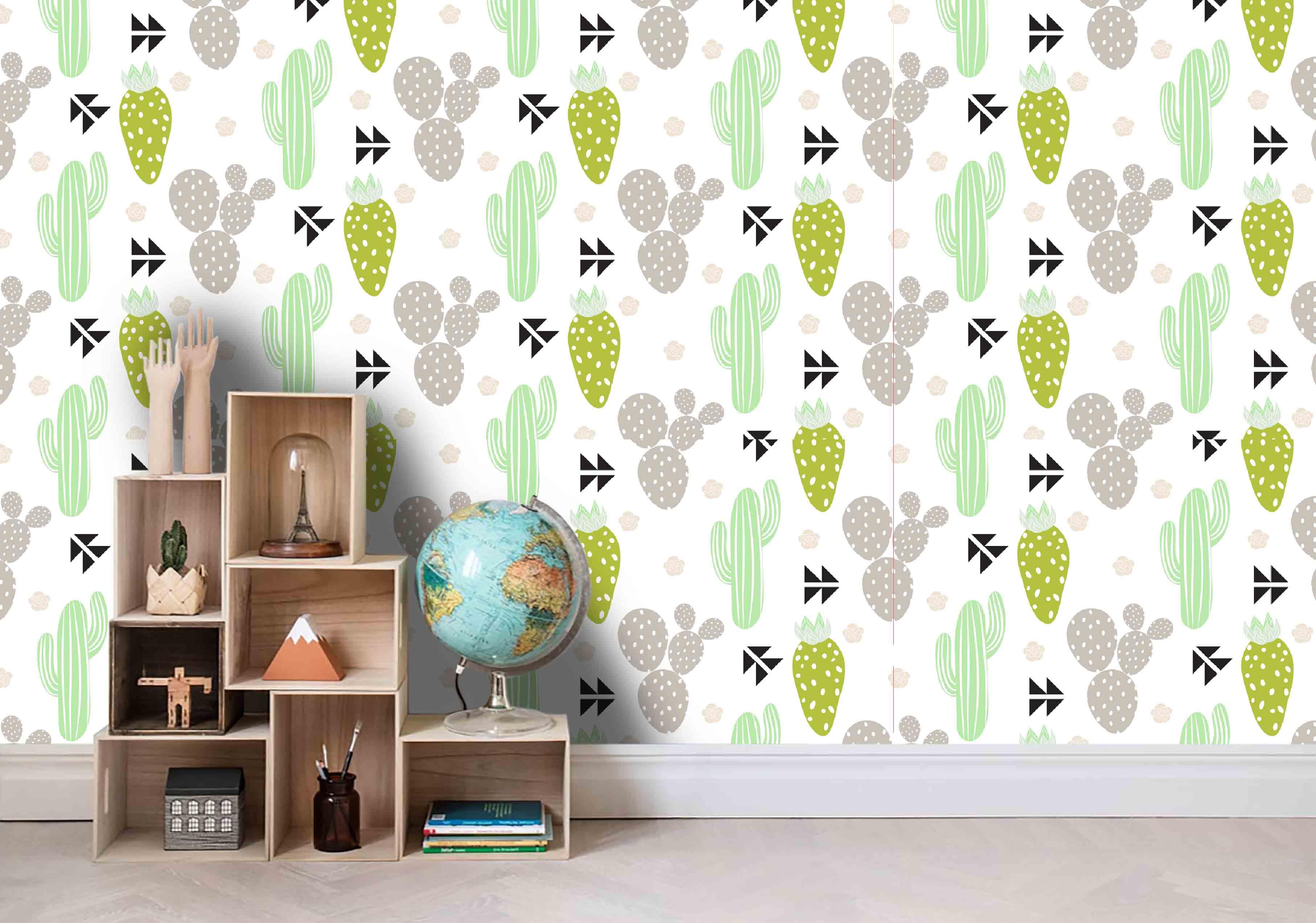 3D Cactus White Background Wall Mural Wallpaper 32- Jess Art Decoration