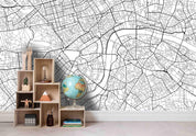 3D City Traffic Map Wall Mural Wallpaper LQH 15- Jess Art Decoration