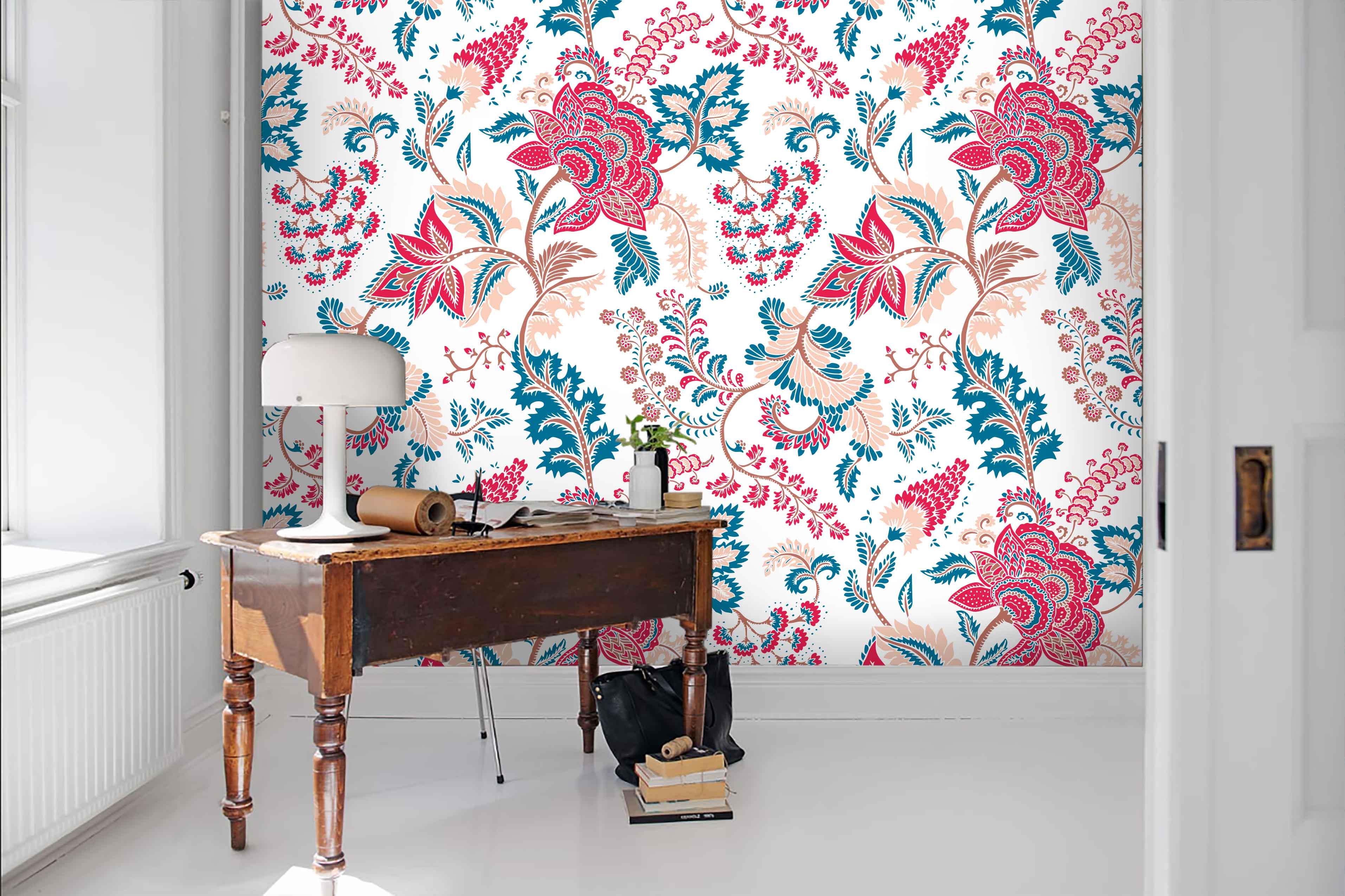 3D Colorful Flower Pattern Wall Mural Wallpaper 79- Jess Art Decoration