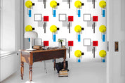 3D Square Color Geometric Pattern Wall Mural Wallpaper 54- Jess Art Decoration