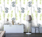 3D Cartoon Koala Wall Mural Wallpaper 73- Jess Art Decoration