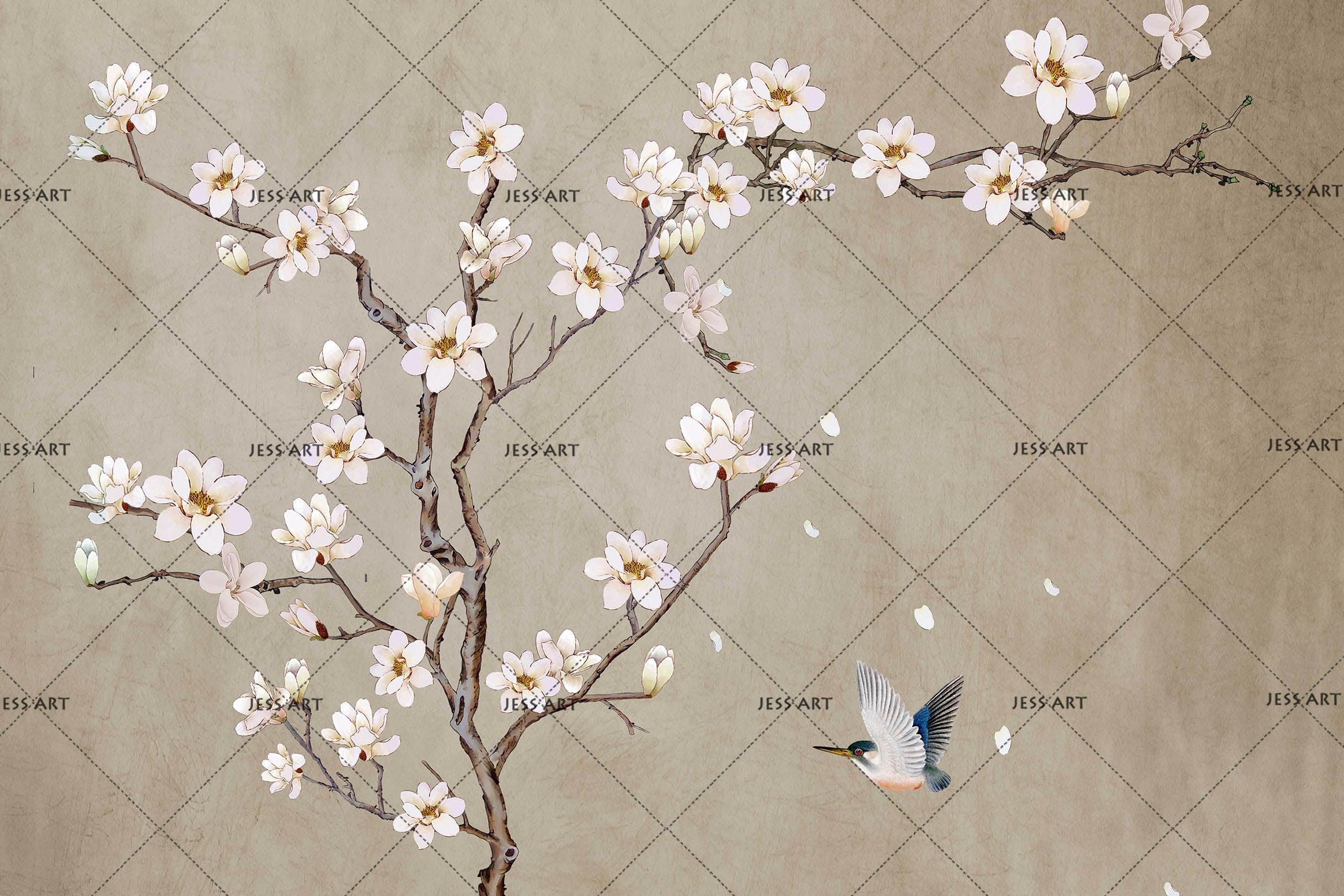 3D Pink Plum Blossom Wall Mural Wallpaper 16- Jess Art Decoration