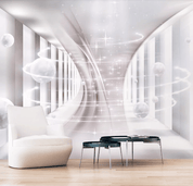3D Ball Space Shine Wall Mural Wallpaper 339- Jess Art Decoration