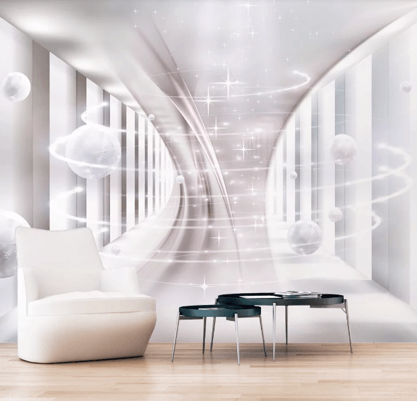 3D Ball Space Shine Wall Mural Wallpaper 339- Jess Art Decoration