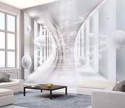 3D Ball Space Shine Wall Mural Wallpaper 339- Jess Art Decoration