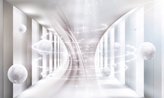 3D Ball Space Shine Wall Mural Wallpaper 339- Jess Art Decoration