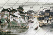 3D Retro Chinese Building Wall Mural Wallpaper 26- Jess Art Decoration