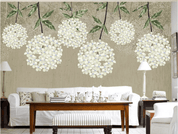 3D Hydrangea Flower Wall Mural Wallpaper 1862- Jess Art Decoration