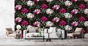 3D Vintage Art Blooming Peony Background Wall Mural Wallpaper GD 3556- Jess Art Decoration