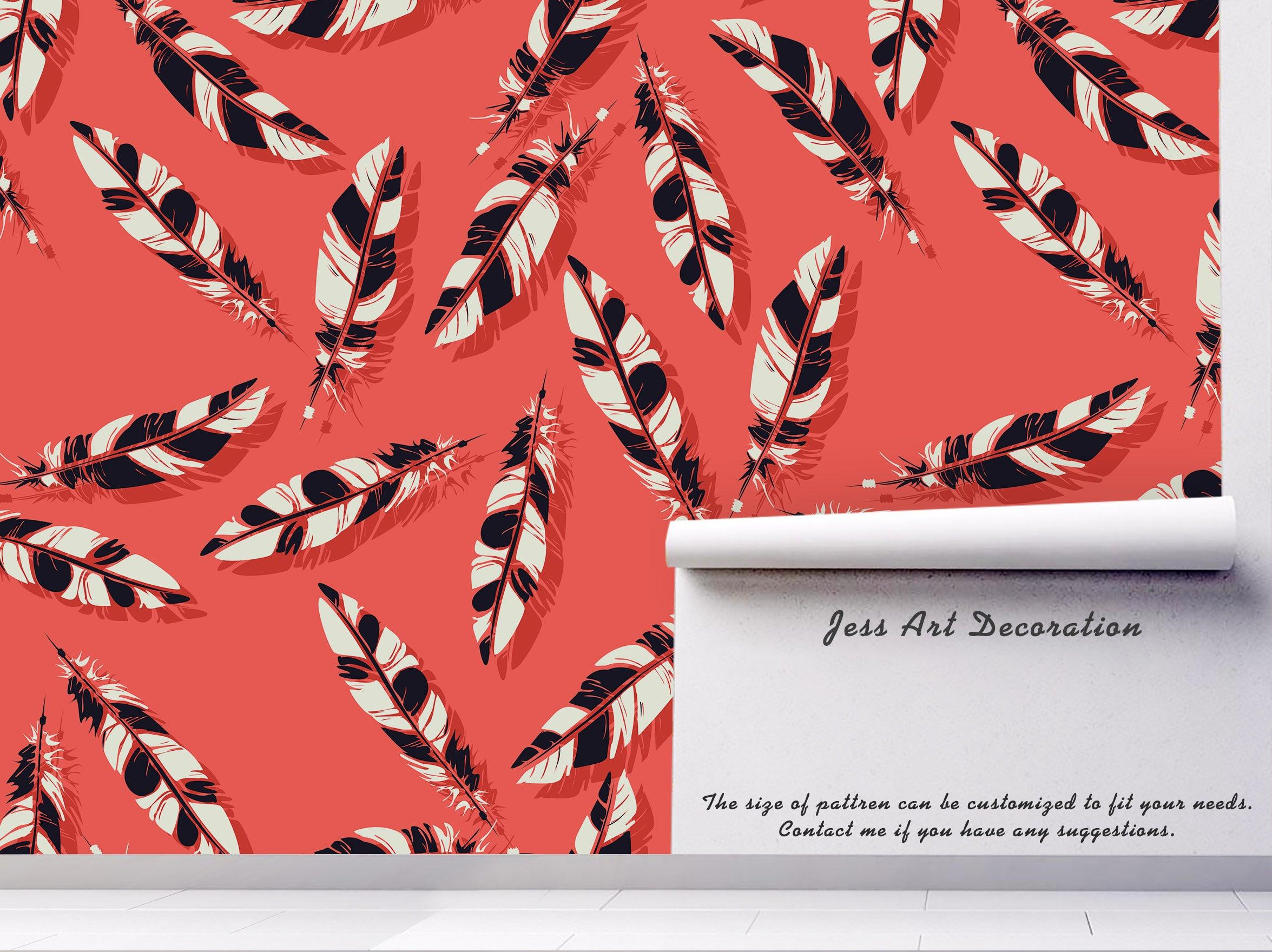 3D Feather Wall Mural Wallpaper 05- Jess Art Decoration