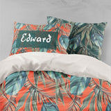 3D Leaves Orange Quilt Cover Set Bedding Set Pillowcases 54- Jess Art Decoration