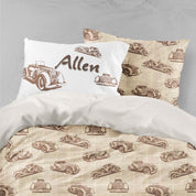 3D Brown Car Quilt Cover Set Bedding Set Pillowcases 72- Jess Art Decoration