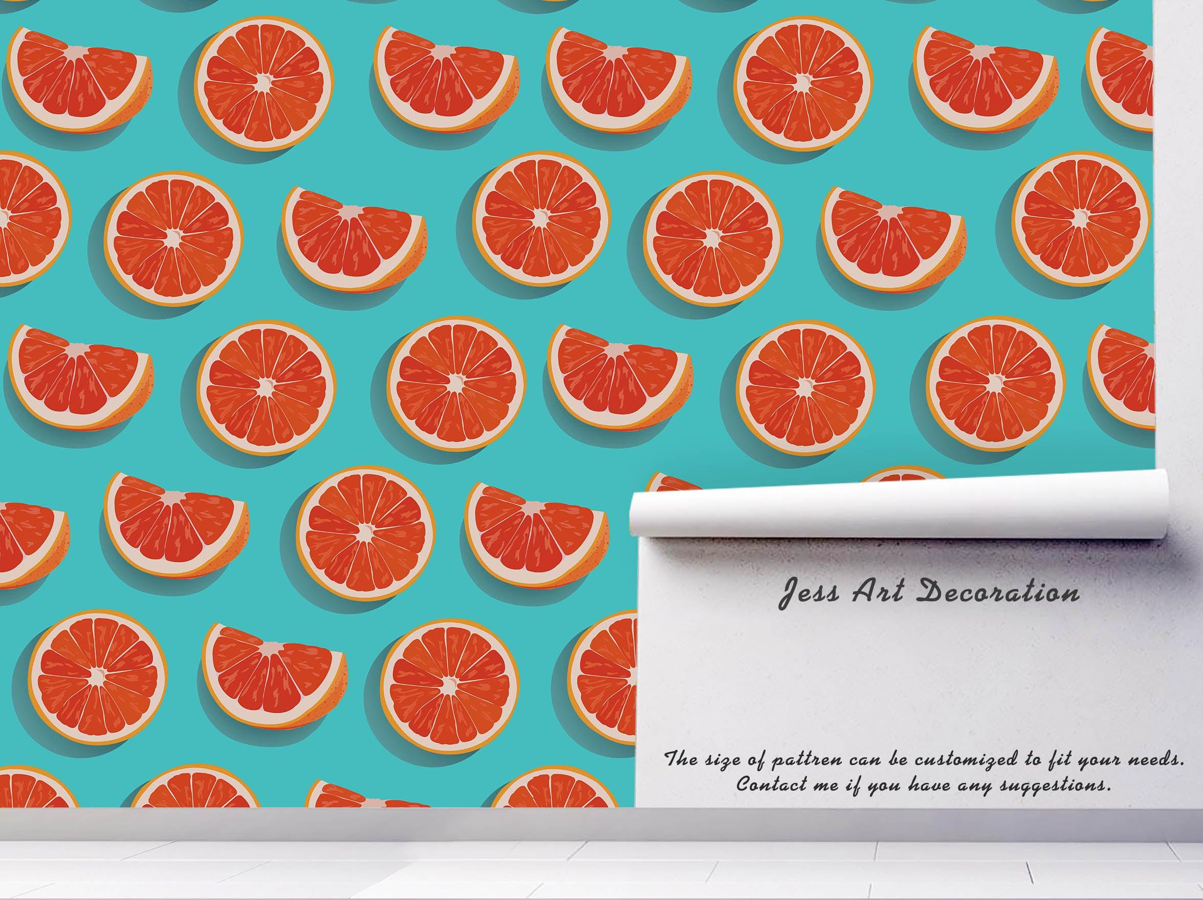 3D Orange Lemon Wall Mural Wallpaper 23- Jess Art Decoration