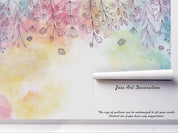 3D Watercolor Leaves Wall Mural Wallpaper 2- Jess Art Decoration