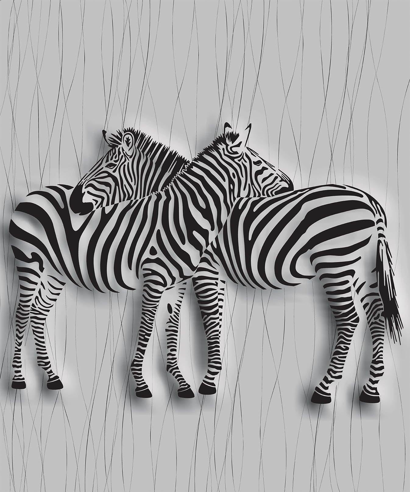 3D Zebra Curtains and Drapes 30- Jess Art Decoration