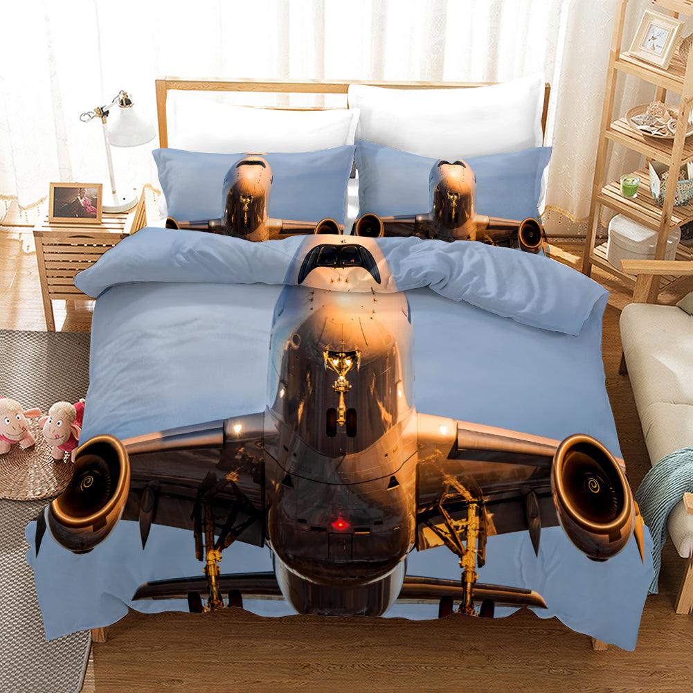 3D Airplane Blue Sky Quilt Cover Set Bedding Set Pillowcases 255- Jess Art Decoration