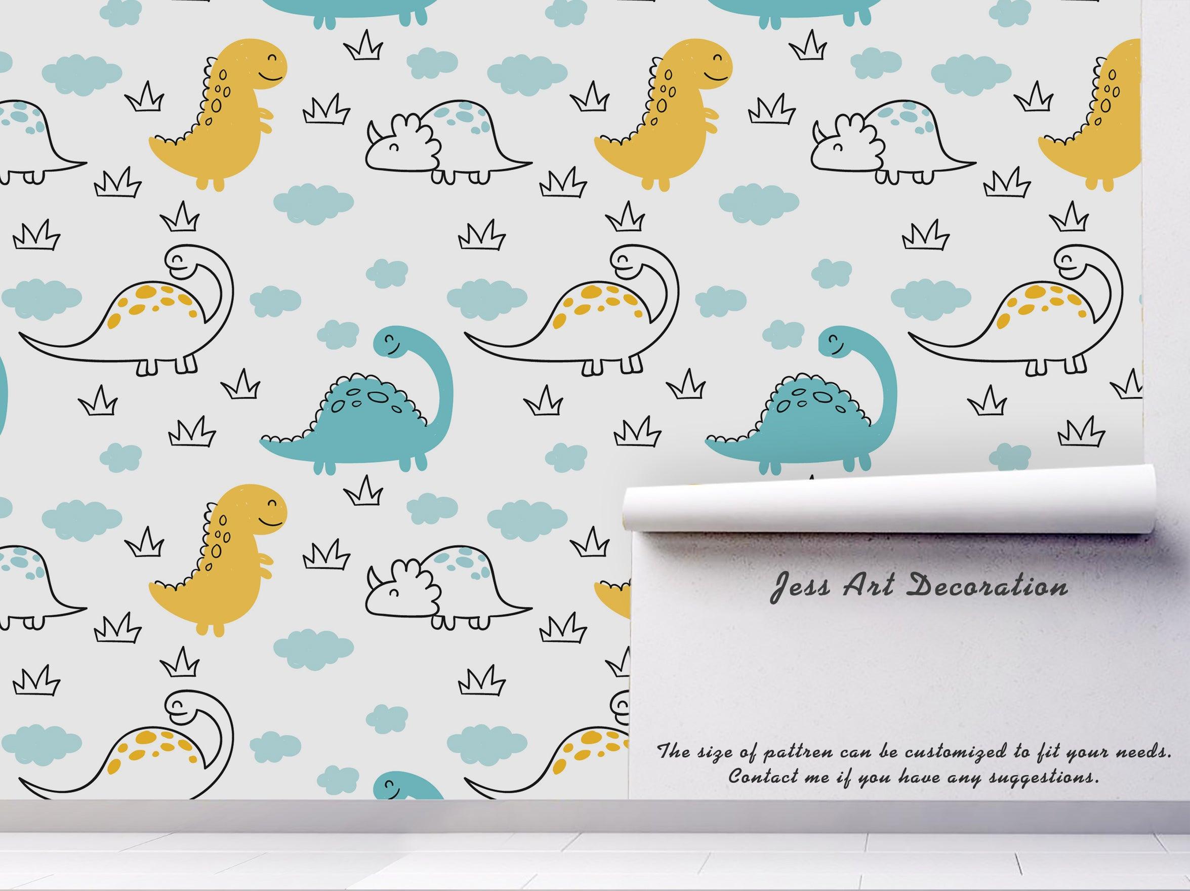 3D Abstract Stick Figure Dinosaur Wall Mural Wallpaper 56- Jess Art Decoration