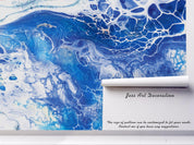 3D Watercolor Blue Sea Waves Wall Mural Wallpaper 36- Jess Art Decoration