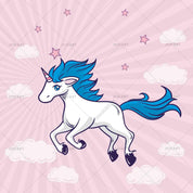 3D Pink Unicorn Cloud Star Wall Mural Wallpaper A234 LQH- Jess Art Decoration