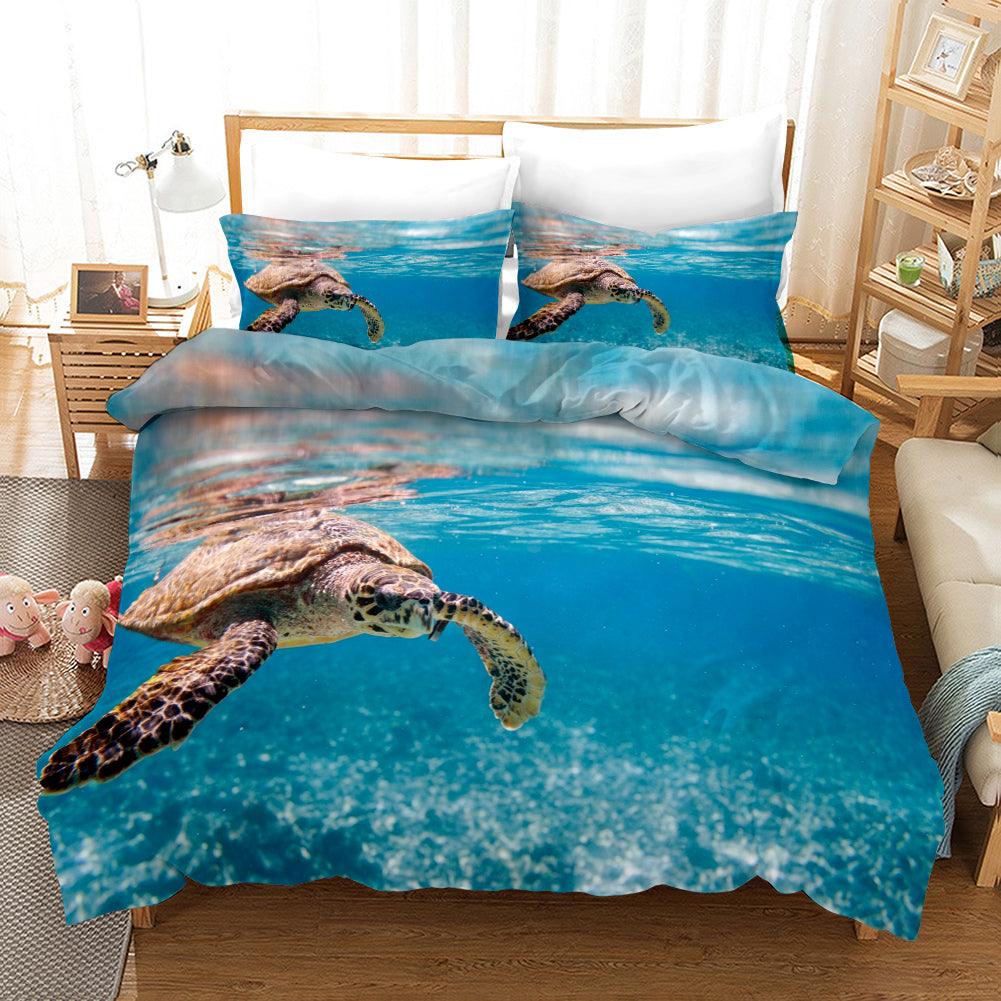 3D Sea Turtle Quilt Cover Set Bedding Set Pillowcases 108- Jess Art Decoration