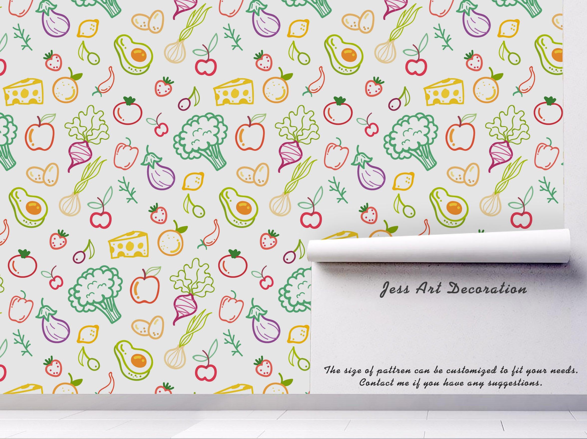 3D Vegetables Cake Avocado Cauliflower Wall Mural Wallpaper 89- Jess Art Decoration