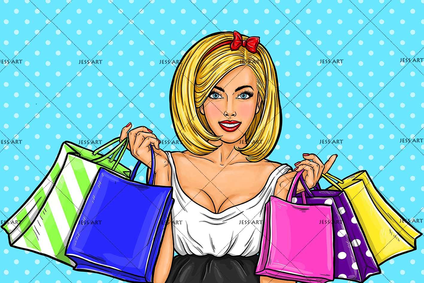 3D Blue Spot Beauty Shopping Wall Mural Wallpaper SF23- Jess Art Decoration