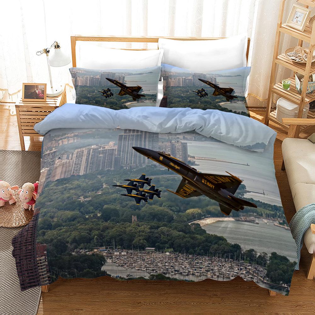3D City Fighter Quilt Cover Set Bedding Set Pillowcases 146- Jess Art Decoration