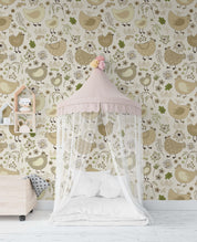 3D Cartoon Hen Pattern Wall Mural Wallpaper 93- Jess Art Decoration