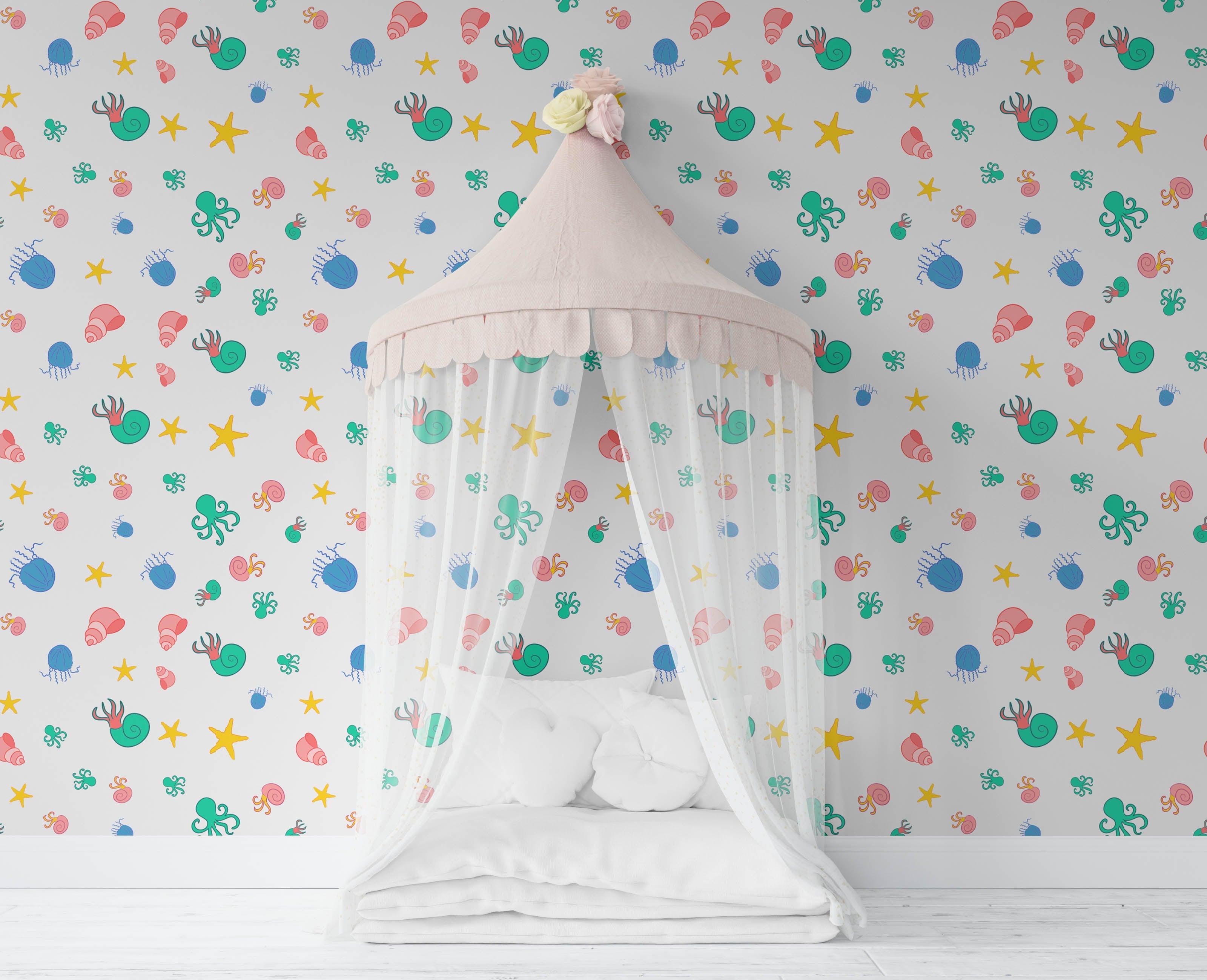 3D Cartoon Marine Life Wall Mural Wallpaper 144- Jess Art Decoration