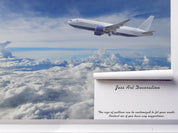 3D Aircraft Sky Clouds Wall Mural Wallpaper 30- Jess Art Decoration