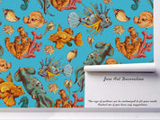 3D Cartoon Ocean Fish Wall Mural Wallpaper A211 LQH- Jess Art Decoration