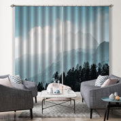 3D Landscape Mountain Woods Misty Curtains and Drapes GD 3280- Jess Art Decoration