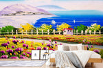 3D Flowers Field Sea Landscape Oil Painting Wall Mural Wallpaper SF33- Jess Art Decoration