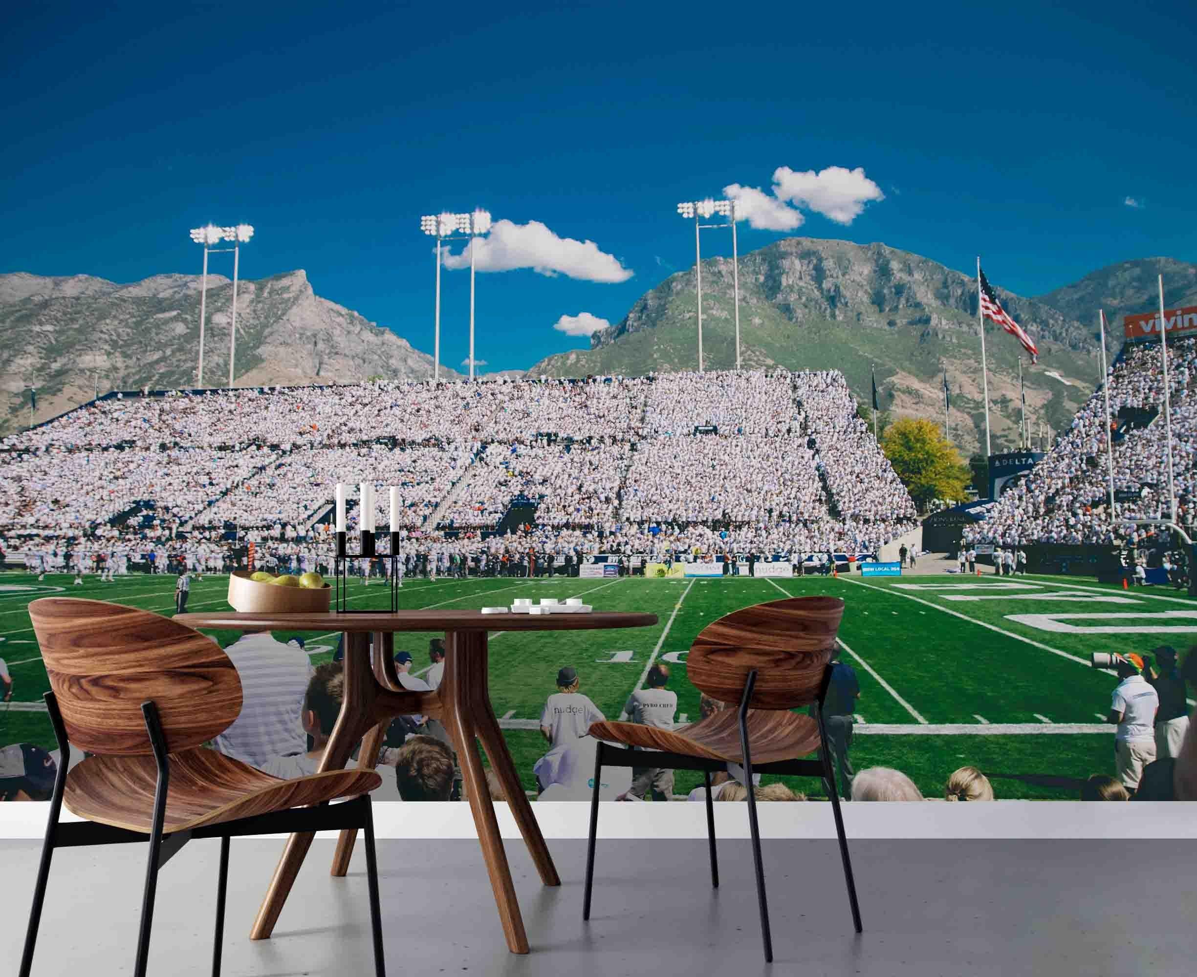 3D Blue Sky White Clouds Sports Meeting Wall Mural Wallpaper 33- Jess Art Decoration