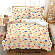 3D Hand Drawn Color Starfish Shell Quilt Cover Set Bedding Set Duvet Cover Pillowcases 115- Jess Art Decoration