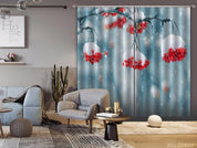 3D Landscape Nature Snow Plant Fruit Curtains and Drapes GD 3536- Jess Art Decoration