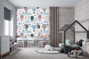 3D Hot Air Balloons Watercolor Pattern Wall Mural Wallpaper WJ 6785- Jess Art Decoration