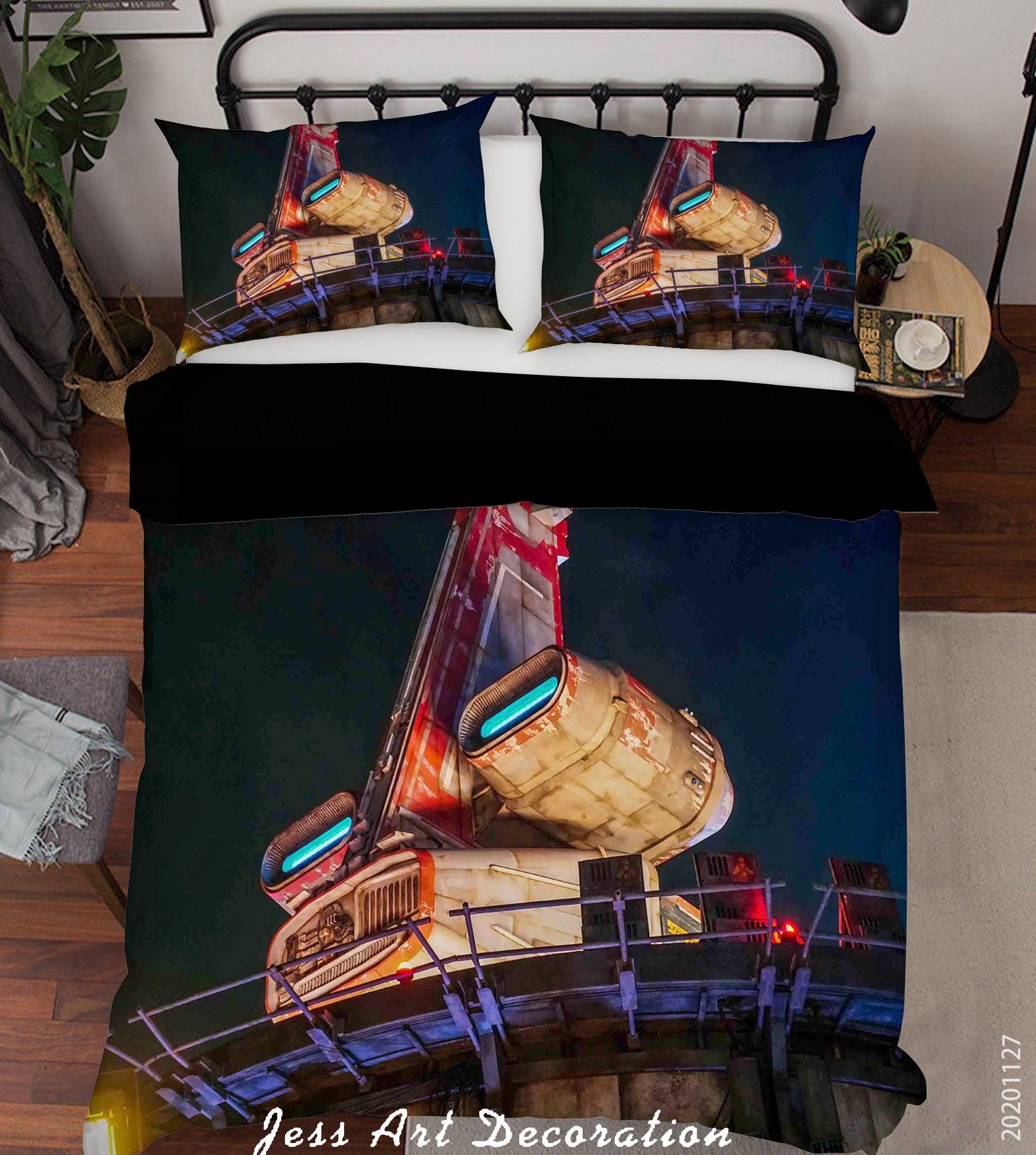 3D Abstract Dark Space Detector Quilt Cover Set Bedding Set Duvet Cover Pillowcases LXL- Jess Art Decoration