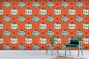3D Fine Art Pumpkin Orange Pattern Wall Mural Wallpaper LXL- Jess Art Decoration