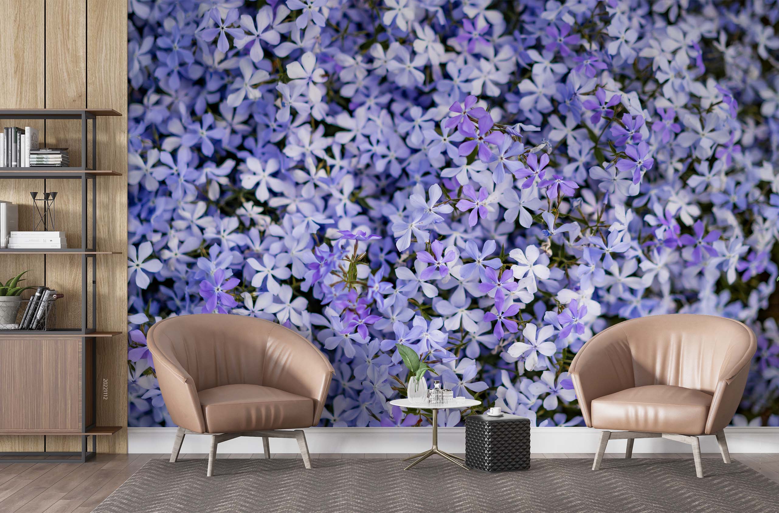 3D Vintage Purple Lilac Flowers Wall Mural Wallpaper GD 2302- Jess Art Decoration