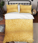 3D Gold Foil Quilt Cover Set Bedding Set Pillowcases 250- Jess Art Decoration