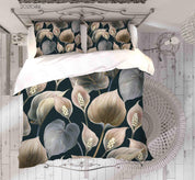 3D Hand Drawn Calla Lily Floral Quilt Cover Set Bedding Set Duvet Cover Pillowcases 97 LQH- Jess Art Decoration