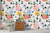 3D Watercolor Floral Wall Mural Wallpaper LQH 7- Jess Art Decoration